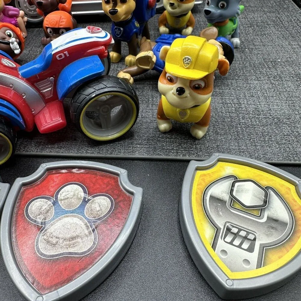 Paw Patrol Toy Lot Figures Vehicles Ryder Marshall Chase Skye Rubble Zuma